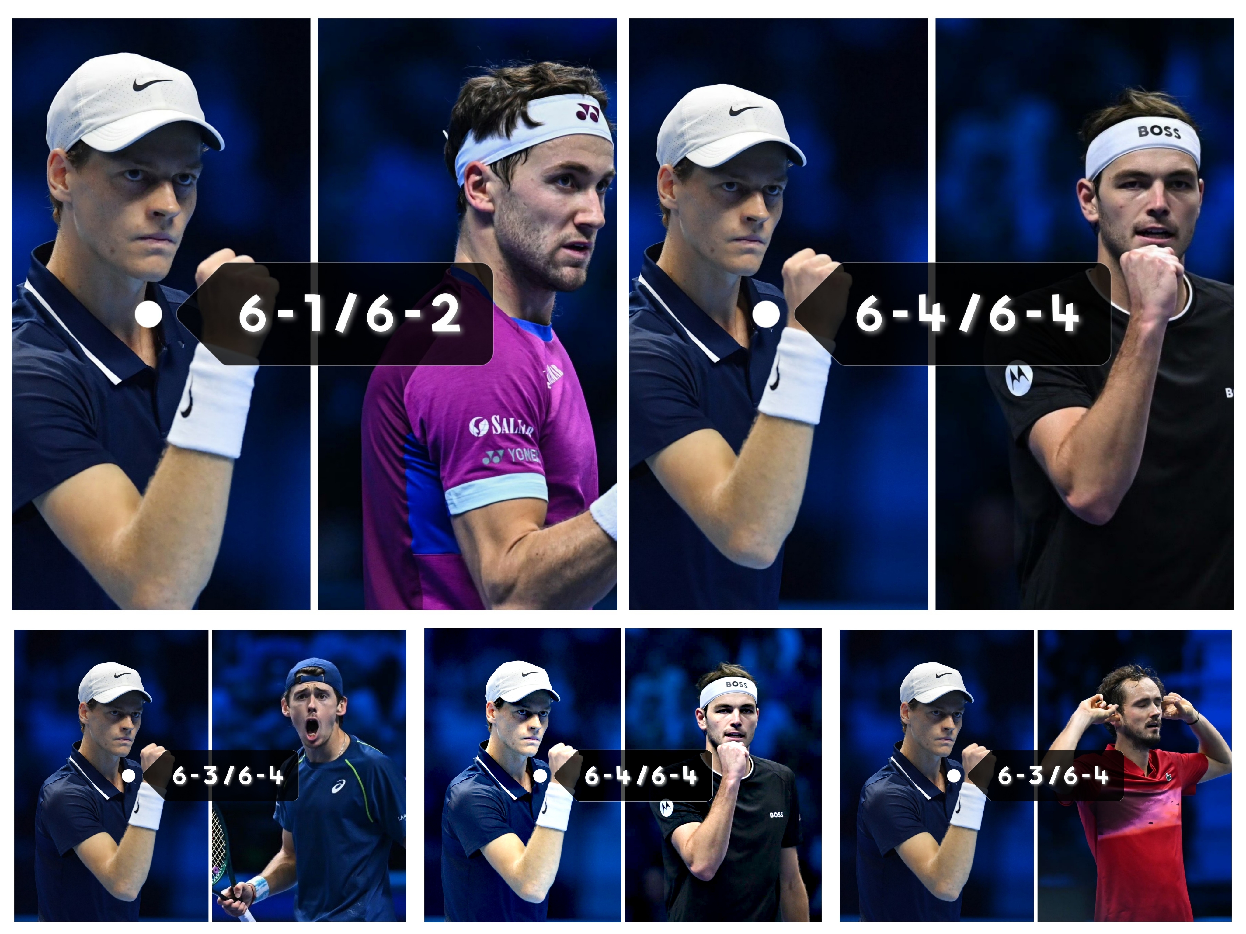 蒙特卡洛大师赛鏖战ATP总决赛，辛纳高光表现